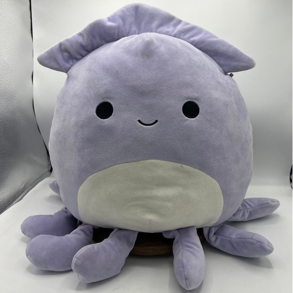 Large Lavender Squishmallows Squid Plush Stuffed Animal